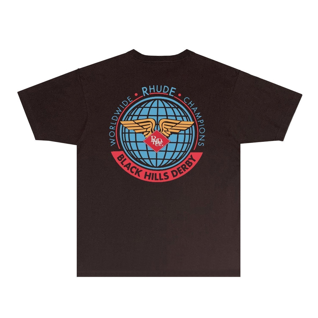 Rhude T-shirts Printed Trendy Pure Cotton