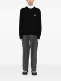Maison Kitsuné embroidered-logo patch jumper