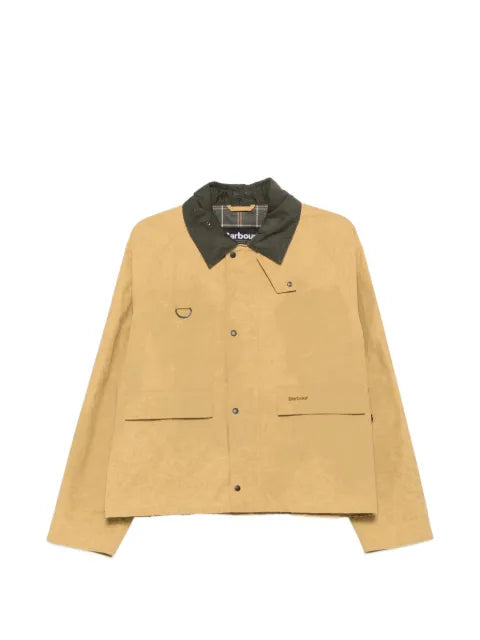 Barbour Spey logo-print corduroy-collar jacket