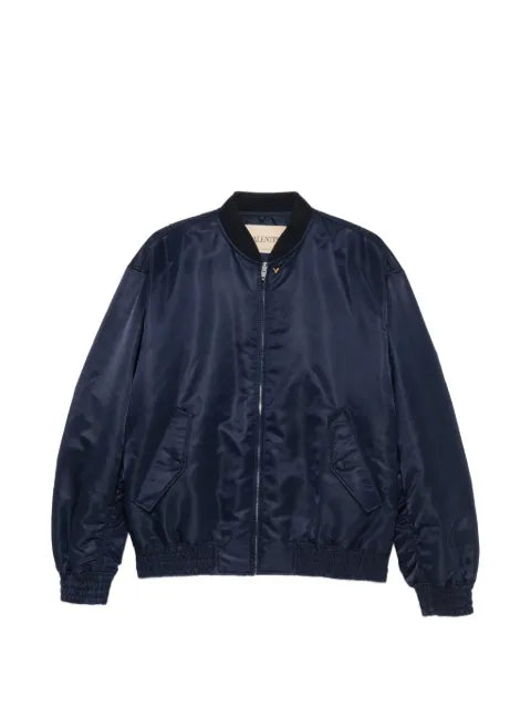 Valentino Garavani nylon bomber jacket with Vgold