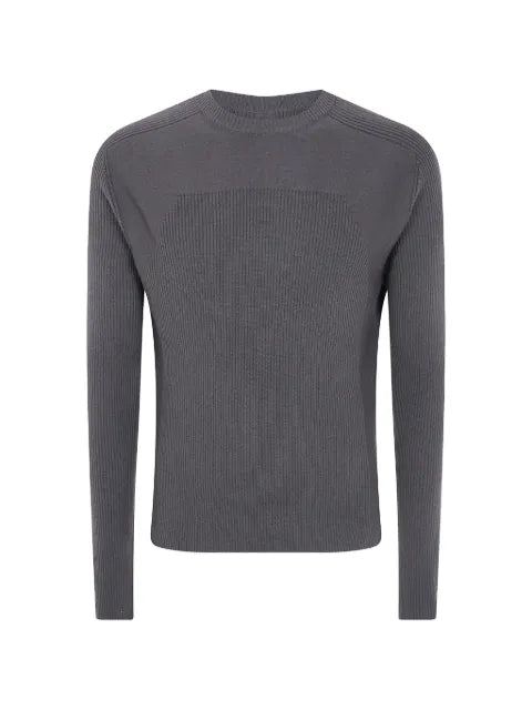 Rick Owens ribbed-knit panelled sweater