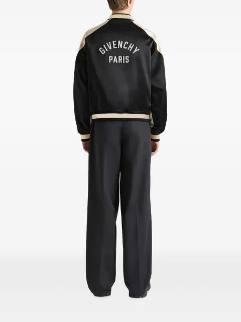 Givenchy logo-embroidered bomber jacket