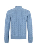 slowear cable-knit high-neck sweater