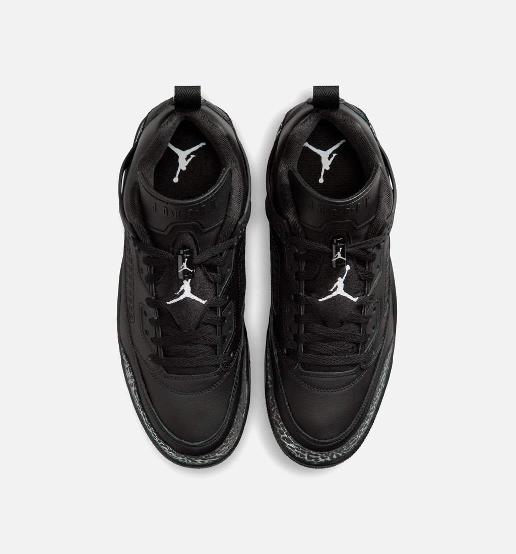 Spizike Low – Men's Basketball Shoe in Black/Black/Metallic Silver