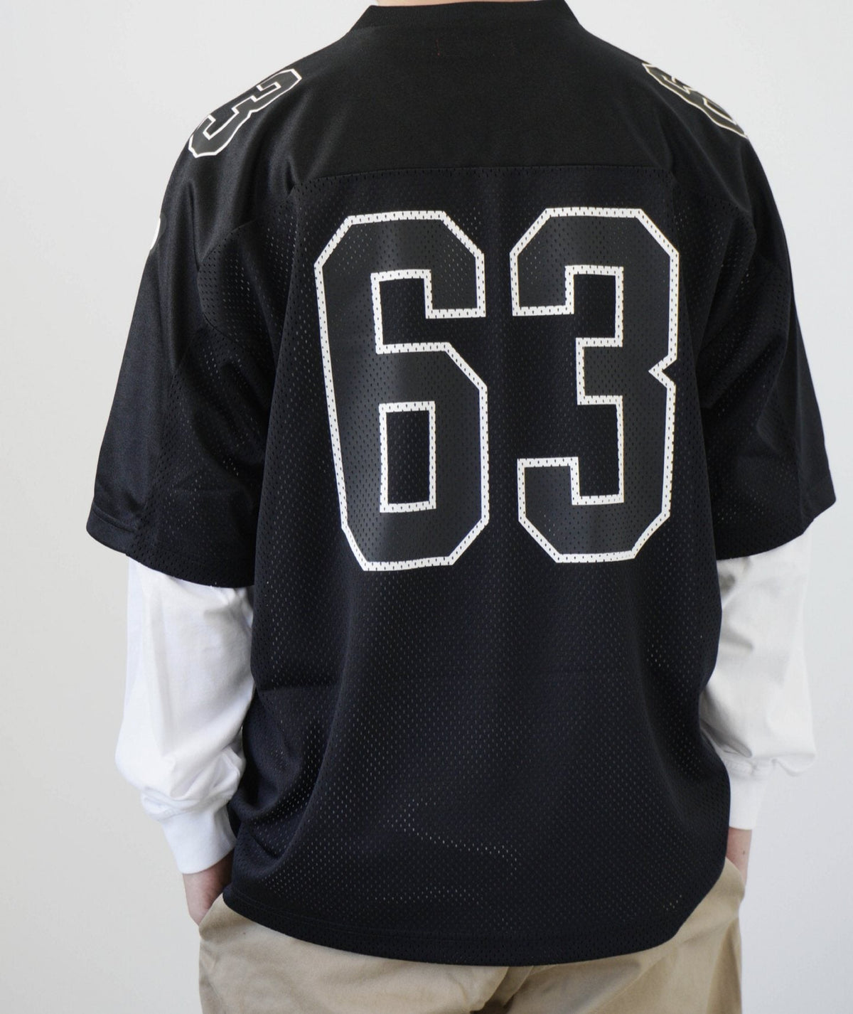 Supreme Bone Sleeve Number Football Jersey T-Shirt