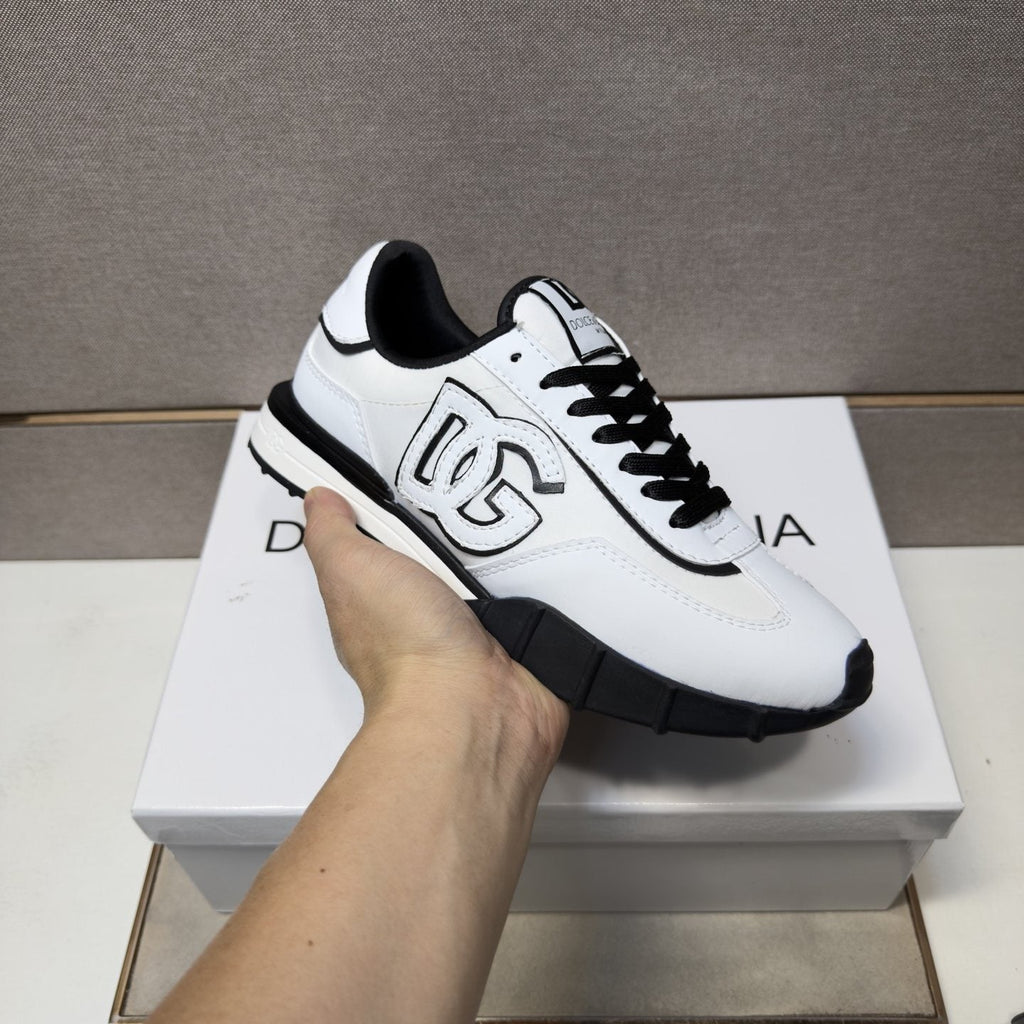 Dolce & Gabbana White DG Low-Top Sneakers